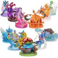 ?ฟิกเกอร์โปเกมอน Charizard Gyarados Venusaur Machoise Gardevoir Lucario Grenininja Gengar คอลเลกชั่นของเล่น PVC