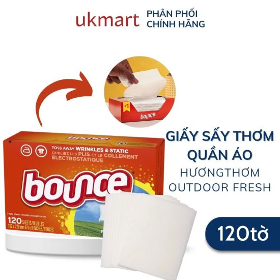 Giấy thơm quần áo bounce mỹ giúp lưu hương lâu - ảnh sản phẩm 1