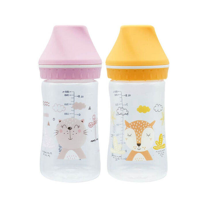 nuebabe-ขวดนมกว้าง-buddy-babe-8oz-แพ็คคู่