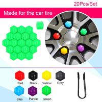 20pcs 17mm/19mm/21mm Plastic Wheel Nut Bolt Head Cover Car Styling Car Tyre Wheel Hub Covers Exterior Decoration Protecting Nails  Screws Fasteners