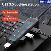 USB 2.0 3.0 Type C 4พอร์ตอะแดปเตอร์เครื่องแยกอเนกประสงค์หนึ่งลากสี่ฮับปลั๊กแอนด์เพลย์มินิฮับซ็อกเก็ตสำหรับแล็ปท็อปอุปกรณ์เสริม