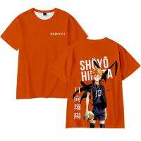 Haikyuu Karasuno High School T-shirt Cosplay CostumeShort Sleeve Sport Uniform Tobio Top Shoyo Tee Halloween Party