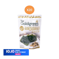 The Goldgreen - ข้าวแต๋นมินิรสสาหร่าย แพค20 / SEAWEED MINI RICECOOKIES PACK20 40กรัม/ซอง