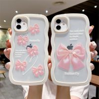 BGF Ottwn Fashion BowKnot Pattern iPhone 13 12 X XR XS 7 8 Shockproof Bumber Hard Back Cover