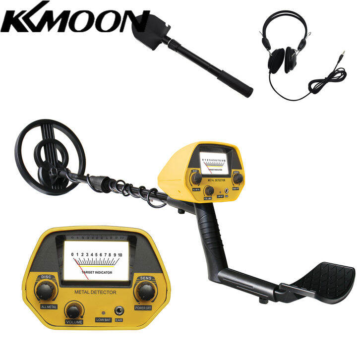 KKmoon เครื่องตรวจจับโลหะความแม่นยำสูงก้านปรับได้7นิ้วขดลวดกันน้ำโหมด ...