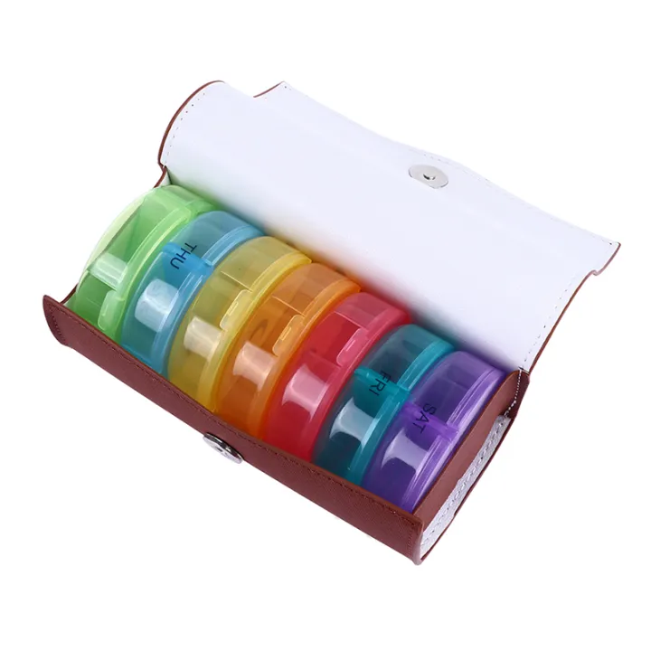 QIA 7 Days Daily Pill Box Medicine Holder Drug Case Weekly Pill
