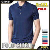 เสื้อโปโลสำหรับผู้ชาย VUUG แขนสั้น 2023 New Summer Polo Neck Business Edition (S-4XL)