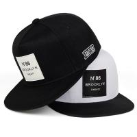 ผู้ชายผู้หญิง BROOKLYN เบสบอลผ้าฝ้ายหมวก Snapback ปรับป้ายหนัง N86 หมวก Hip Hop หมวก Sun หมวก Unisex Trucker หมวก-Zitao