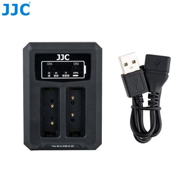 DCH-BLS5UE DCH-BLS5UE USB JJC เครื่องชาร์จเดินทางสำหรับ BLS-50โอลิมปัส BLS-5 BLS-1 E-M10และ Mark II III E-PL9 E-PL8แบตเตอรี่กล้อง BCS-5เปลี่ยน