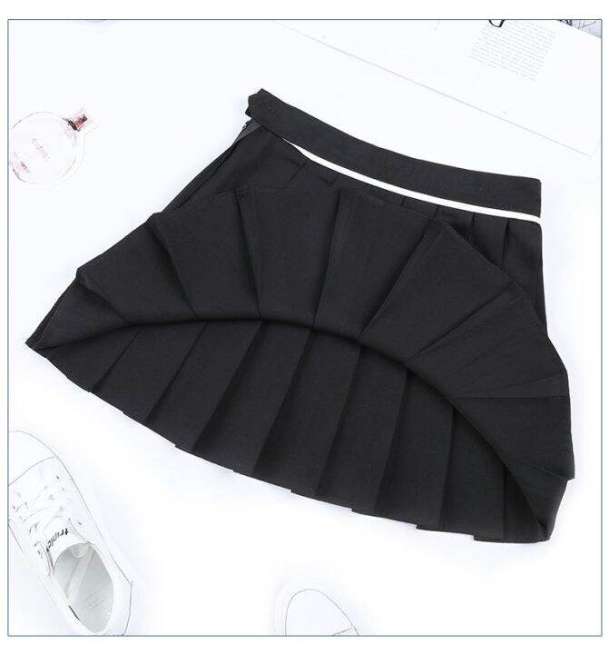 ขายดีที่สุด-ioztt2023-super-hot-schoolskirt-ลายสก๊อตกระโปรงจีบหญิงฤดูใบไม้ผลิฤดูร้อนสูงเอวกระโปรงสั้นฤดูใบไม้ร่วงวิทยาลัยลมสีเหลือง-a-character-กระโปรง