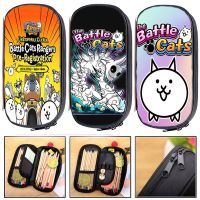 ❀❀ The Battle Cats Pencil Case Kids Cartoon Game Print Pencil Box Children Pen Bag Students Boys Girls Storage Bags Cosmetic Cases