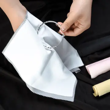10/20/50Pcs Clean Cleaning Cloth Polishing Wiping Cloth for Silver Gold  Platinum Jewelry Anti Tarnish Jewelry Tools