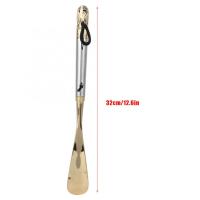 Metal Head Shoe Horn Wooden Long Handle Handled Shoe Lifter Shoe Spoon Tool Boot Shoe Brush 32cm 49cm 58cm Wood EECOO