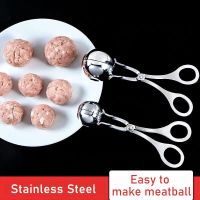 ﺴ☒✢ Meatball Maker Home Kitchen Shrimp Slip Tools Stainless Steel DIY Fish Rice Potato Meat Ball Maker Mould Clip