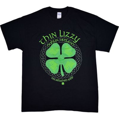 New Arrival Thin Lizzy Dublin Ireland Black Gildan T-Shirt Cotton Short Sleeve Size XS-3XL  TTT8