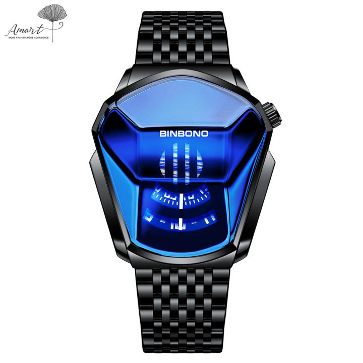 amart-binbond-2021-waterproof-นาฬิกาควอตซ์ใหม่นาฬิกาผู้ชายแฟชั่นหัวรถจักรสไตล์-jam-tangan-lelaki-viral