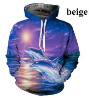 Dolphin Hoodies Men Women 3D Print Funny Ocean Animal Hoodie Boy Girl Children Kawaii Long Sleeve Clothing Autumn Fashion Tops