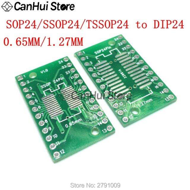 20pc Ic Adapter Pcb Circuit Board Lqfp Qfn Sop Msop Tssop Sot23 8 14 16