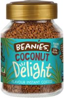 BEANIES Instant Coffee คั่วกลิ่นCoconut Delight 1 ขวด 50 กรัม กาแฟจากอังกฤษ