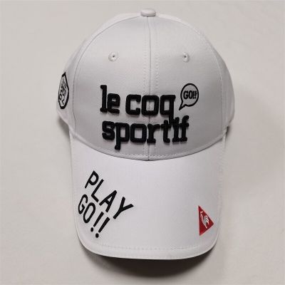 2023ใหม่ Le Coq Sportif-ใหม่ไก่กอล์ฟหมวกกลางแจ้งระบายอากาศครีมกันแดดและป้องกันรังสียูวีอาทิตย์หมวกผู้ชายและผู้หญิง Universal83006