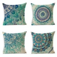 hot！【DT】♚❧  Bohemia Sofa Cover Mandala Cushion Decoration pillowcase 18x18 inch