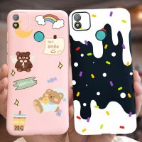 เคสสำหรับ Tecno Pop 4เคสลายการ์ตูนหมีน่ารักเคสโทรศัพท์ซิลิโคนนิ่มสำหรับ Tecno Pop 4 Pop4เคส6.0