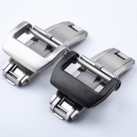 Suitable For 18mm Precision Steel Brushed Double Press Folding Buckle Fit Richard Mille Adhesive Tape Strap Watch