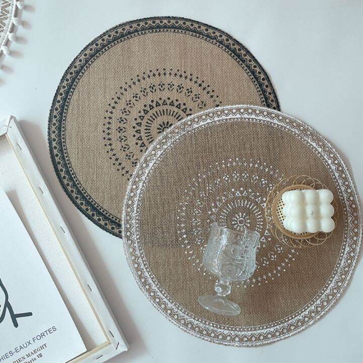 cw-mandala-round-placemat-boho-woven-macrame-fringe-tassels-table-resistant-cup-plate-coaster