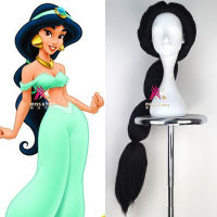 WC13 วิกผม วิกเจ้าหญิง วิกเจ้าหญิงจัสมิน อาละดินกับตะเกียงวิเศษ Dress for Princess Jasmine Wig Aladdin and The Magic lamp Costume Party Cosplay Fancy Outfit