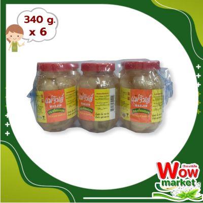 Mae Jin Garlic Pickle 340 g x 6 Bottles : แม่จินต์ กระเทียมโทนดอง 340 กรัม x 6 กระปุก