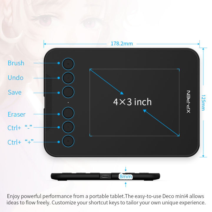xp-pen-deco-mnini4-graphics-tablet-8192-level-battery-free-5-4-inch-digital-drawing-tablet-support-android-windows-mac