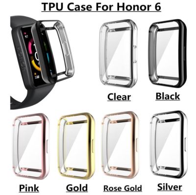 ✴▣ Dla Honor Band 6 etui na zegarek miękka TPU osłona ochronna dla Huawei Honor Band 6 pełnoekranowa obudowa ochronna rama zderzak Shell