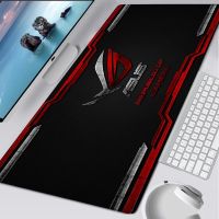 แผ่นรองเม้าส์อะนิเมะขนาดใหญ่ Asus Rog Mat 900X400 แผ่นรองโต๊ะสีดำพรมยางอุปกรณ์เสริมเกม แผ่นรองเม้าส์ Xxl แผ่นรองเม้าส์แป้นพิมพ์เกม