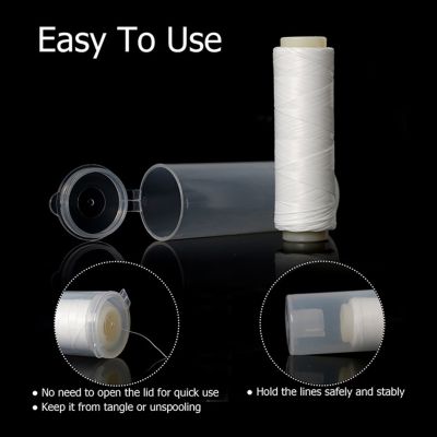 1 Roll High Tensile Bait Elastic Thread Spool With Plastic Dispenser Strong Bait Line Durable Invisible Fishing Bait Line