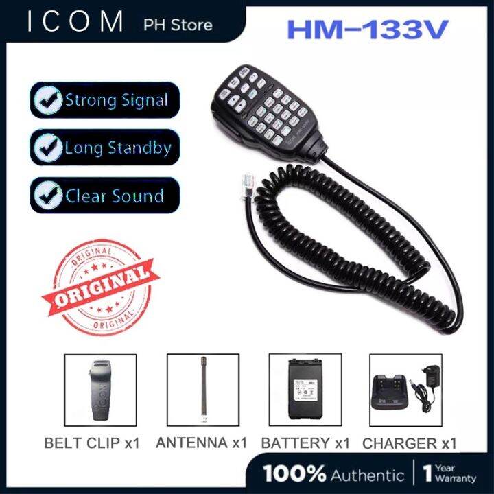 Walkie Talkie Mic HM133V/133 Microphone Clear Audio Walkie Talkie
