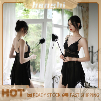 hanshi [2023 new HOT FASHION] lazlook ชุดนอนสำหรับผู้หญิงแบบมีสายเอี๊ยมมีโบว์เว้าหลังและเซ็กซี่ทันสมัยใส่สบาย