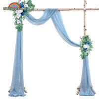 Wedding Arch Draping Fabric 2FT x 18FT Tulle Curtain Gauze Curtain For Wedding Ceremony Reception Swag Decorations