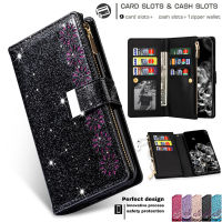 A12 A32 A52 A72 Zipper Leather Case For Samsung Galaxy A21S A51 A71 A21 A31 A41 A50 A70 A40 A30 A20 Flip Wallet Card Cover Capa