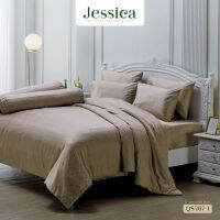 Jessica Jacquard Silk Shine 500 เส้นด้าย QS767-1 ชุดเครื่องนอน ผ้าปูที่นอน ผ้าห่มนวม ผ้าทอลายเรียบหรู สามารถป้องกันไรฝุ่นได้