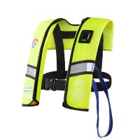 【LZ】 Automatic inflatable life jacket large buoyancy Marine fishing vehicle alum fishing light portable outdoor survival life vest