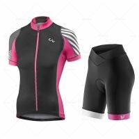 Liv Lady 2023 Short Sleeve Set Breathable Women Cycling Clothing Fashion Leisure Dress Bike Cycle Shirt Lady Cycling Jersey Set