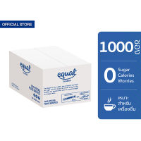 Equal Classic 1000 Sticks อิควล คลาสสิค ผลิตภัณฑ์ให้ความหวานแทนน้ำตาล 1 ลัง มี 1000 ซอง, น้ำตาลเทียม, น้ำตาลไม่มีแคลอรี, น้ำตาลทางเลือก