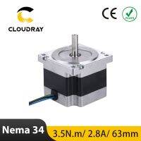 Nema 34 Stepper Motor 34CS35D-280 2 Phase 3.5N.m 2.8A Stepper Motor 4-lead Cable for 3D printer CNC Engraving Milling Machine