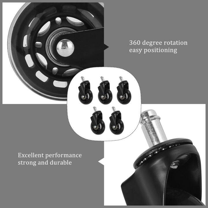 office-chair-caster-wheels-roller-style-castor-wheel-replacement-2-5inches