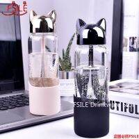 【CW】350 ML Creative Flash Fox น้ำกระบอกน้ำมีเชือกการ์ตูนน่ารักแบบพกพากลางแจ้งผู้หญิงขวดแก้วดื่มฉนวนกันความร้อน 1 1 1 1