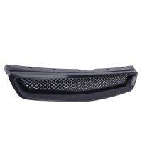 EK T-R Style Front Bumper Hood Mesh Grill Racing Grille for EK DX EX LX Type R 1999-2000 Glossy Black