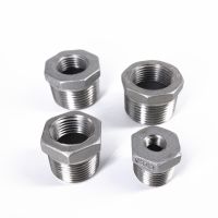 1/8 quot; 1/4 quot; 3/8 quot; 1/2 quot; 3/4 quot; 1 quot; 1 1/4 quot; NPT Male To Female Thread 304 Stainless Steel Reducer Pipe Fitting Bushing Connector