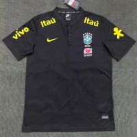 22-23 Brazil black training suit retro jersey S-XXL short sleeve jersey football jersey high quality jersey AAA เสื้อบอล เสื้อบอลวินเทจ เสื้อฟุตบอลยุค90 เสื้อบอลใหม่