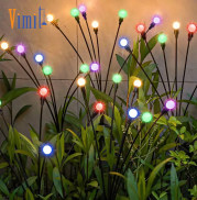 Vimite 10 LED Đèn Năng Lượng Mặt Trời Chống Thấm Nước Trang Trí Sân Vườn