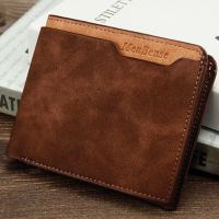 Luxury Mens Wallet PU Leather Card Holders Wallets for Male Short Men Purse Portable Foldable Vintage Billfold Billetera Hombre